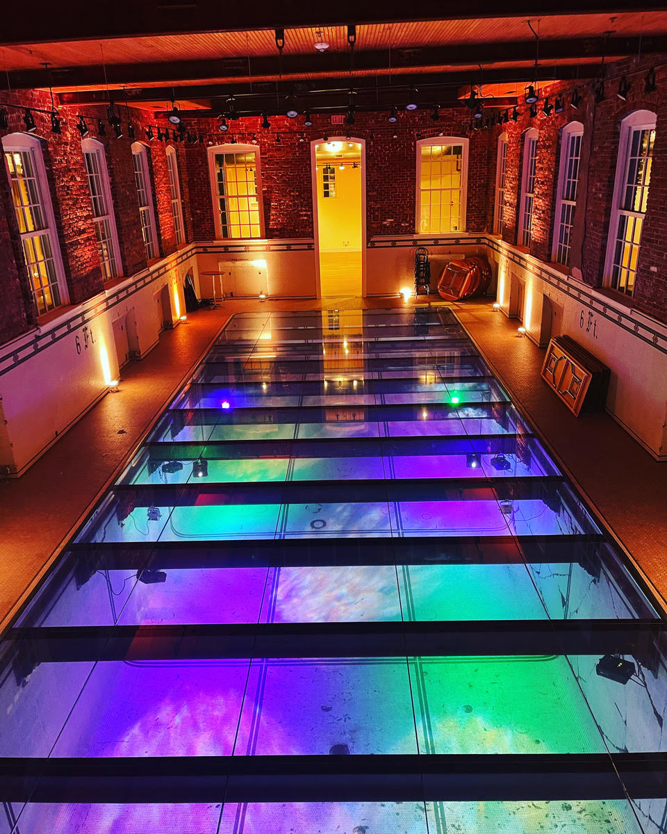 Jockimo Glass Flooring with Anti Slip Treatment